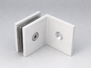 Floor Mini Bracket - Glass to Wall - Square 90 Degree